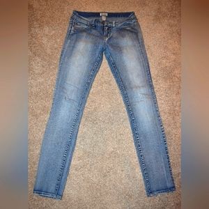 Mudd Acid-washed Mid-rise Skinny Jeans, Juniors, Size 7